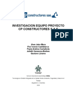 AVANCE INVESTIGACION FINAL EQUIPO PROYECTO CP CONSTRUCTORES S.A.S