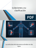 Articulaciones y Su Clasificación