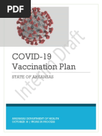 Arkansas Interim Draft COVID-19 Vaccination Plan