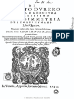 DiAlbertoDurero DellasimmetriadeicorpihumanilibriquattroTextoimpreso PDF