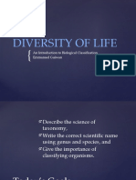 Diversity of Life: An Introduction To Biological Classification Emmanuel Guiwan