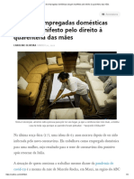 Filhos de Empregadas Lançam Manifesto Pelo Direito À Quarentena Das Mães