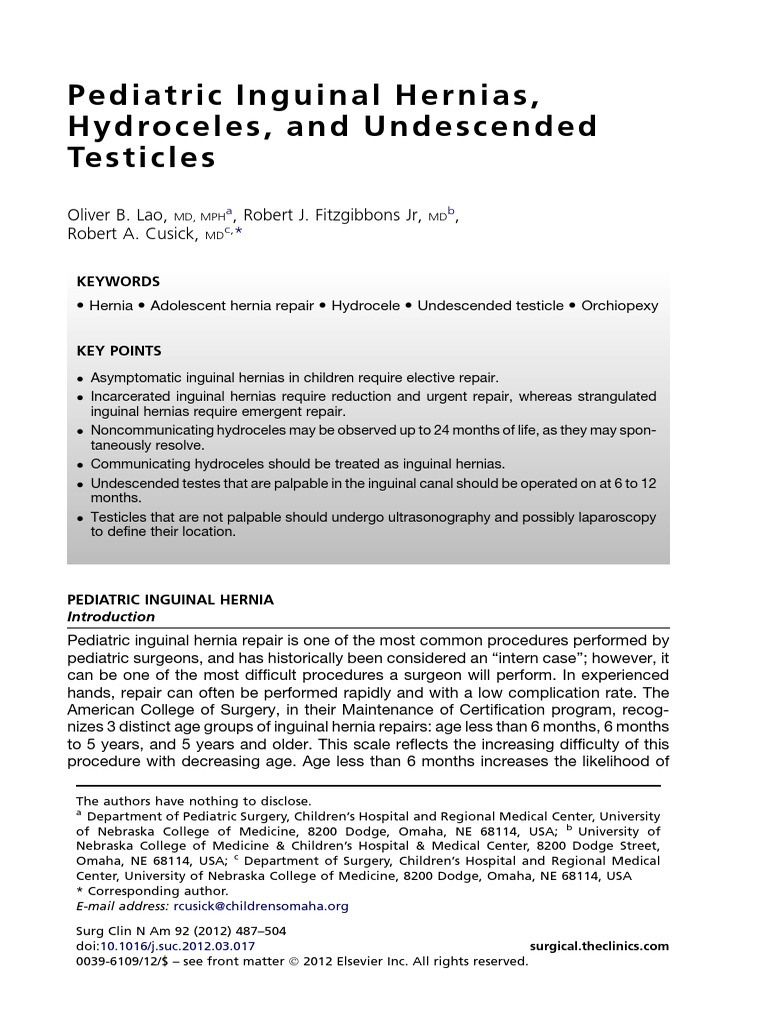 Hernia Inguinal PDF Testicle Medical Specialties