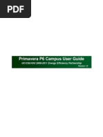 Primavera P6 Campus User Guide: UC/CSU/IOU 2009-2011 Energy Efficiency Partnership