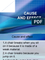 Cause and Effect Activity