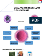 Properties and Applications Related To Surfactants: September 2019