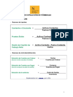 Formulas Fin