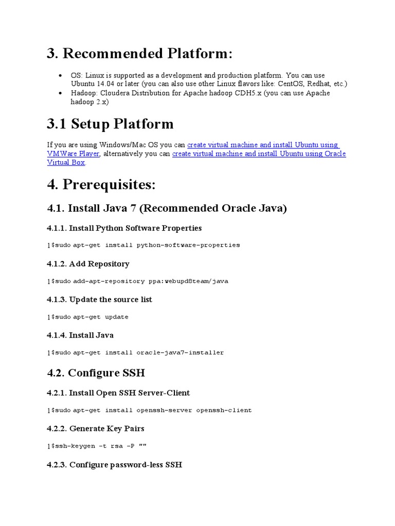 Recommended Platform:: 4.1. Install Java 7 (Recommended Oracle Java ...