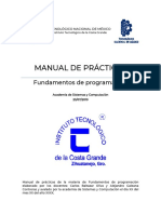 2019 11 08 - Manual de Prácticas - Fundamentos de Programación