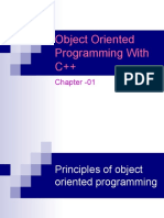 Object Oriented Programming With C++: Chapter - 01