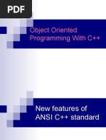 Object Oriented Programming With C++