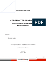 Carguio y Transporte - Andrés González - Extracción Mina II