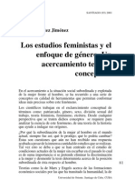 Iliana Benítez - Los Estudios Feministas y El Enfoque de Género. Un Acercamiento Teórico Conceptual