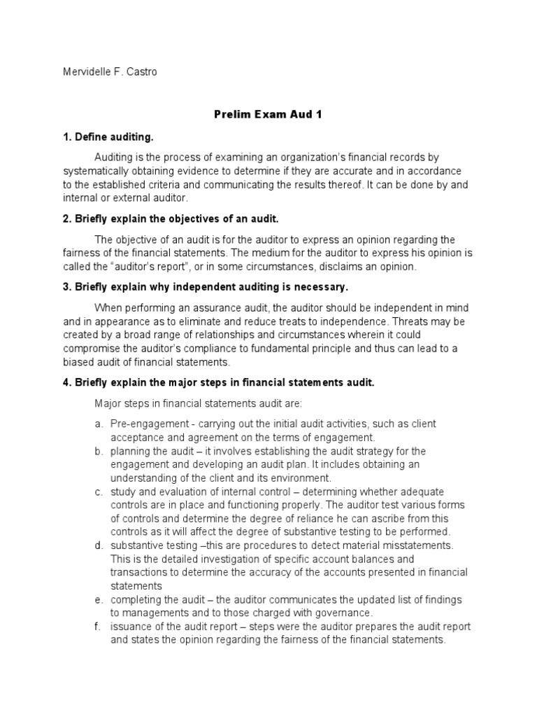 Auditing Theory | PDF | Financial Audit | Audit