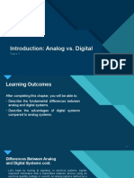 Click To Edit Master Title Style: Introduction: Analog vs. Digital