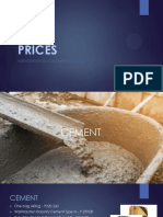 Prices: For Reinforced Concrete Materials