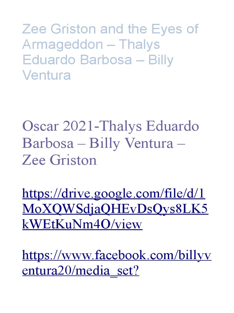 Zee Griston and The Sea of Wine of The Phoenix - Thalys Eduardo Barbosa