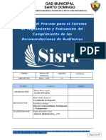 Manual SISRA: Seguimiento Recomendaciones Auditorías