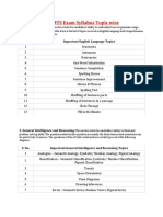 SSC MTS Exam Syllabus Topic Wise PDF