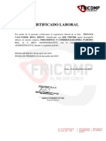 Certificado de Trabajo - Rosa Tintayo PDF