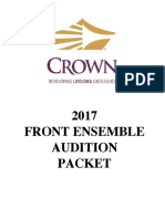 Crown 17 FE Audition Packet