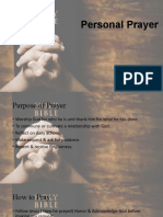 Personal Prayer