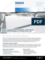 The Simple, Sustainable Repair:: Roof Coating Restoration Over Metal