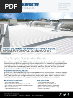 The Simple, Sustainable Repair:: Roof Coating Restoration Over Metal