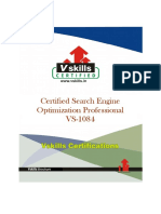 Certified Search Engine Optimization Professional VS-1084