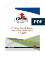 Vs 1219 Certified Search Engine Marketing Professional Brochure