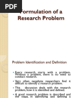 Statement of The Problem | PDF | Question | Qualitative Research