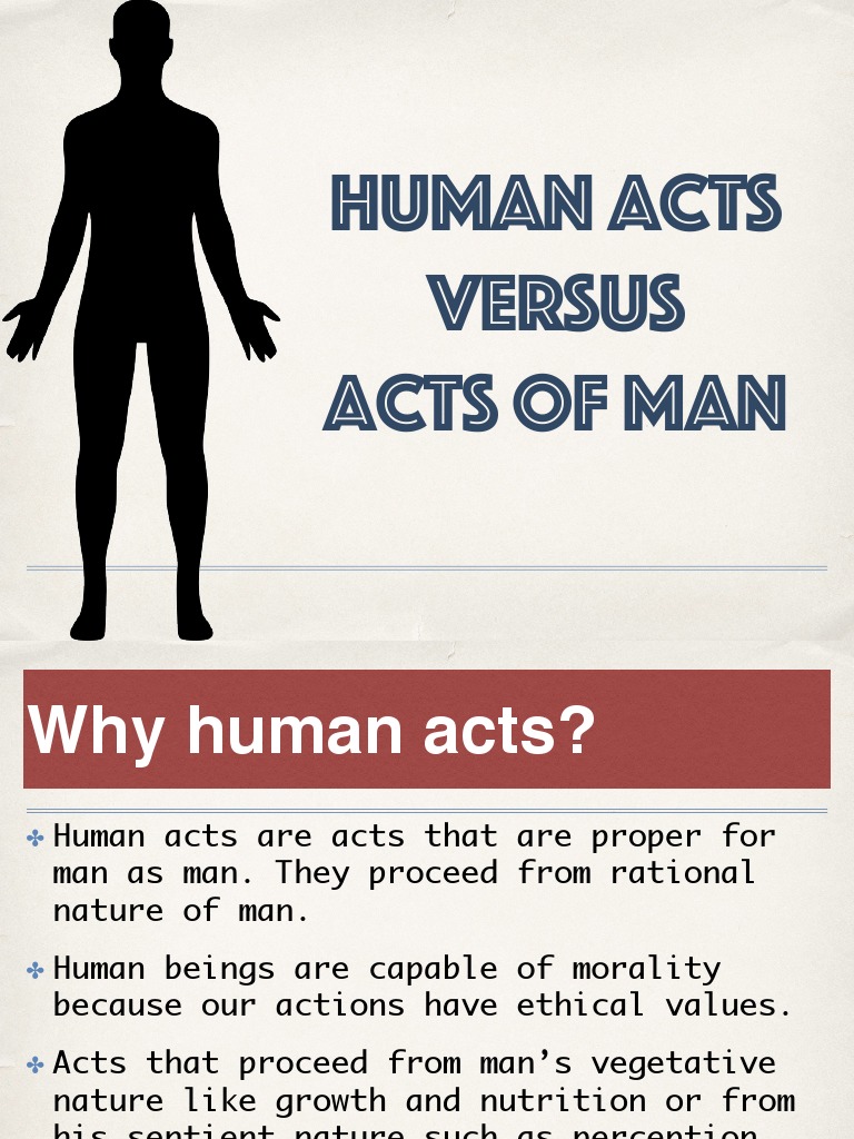 Understanding Human Acts and Morality | PDF | Morality | Free Will