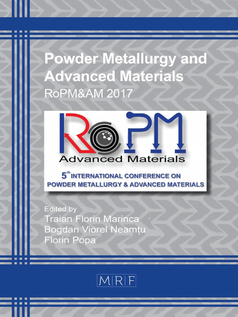 Powder Metallurgy and Advanced Materials | PDF | Paper | Pulp (Paper)