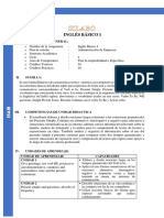 Silabo Ingles Basico I PDF