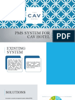 Pms System For Cav Hotel: Submitted by Chaithra Syamala Ankit Chanana