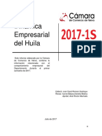 Dinamica Empresarial Departamento Del Huila 1er Semestre 2017