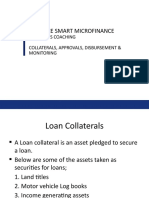 Lending Process - Collaterals, Loan Approvals, Loan Disbursements