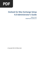 Outlook Exchange Setup 4.0 Administrator's Guide