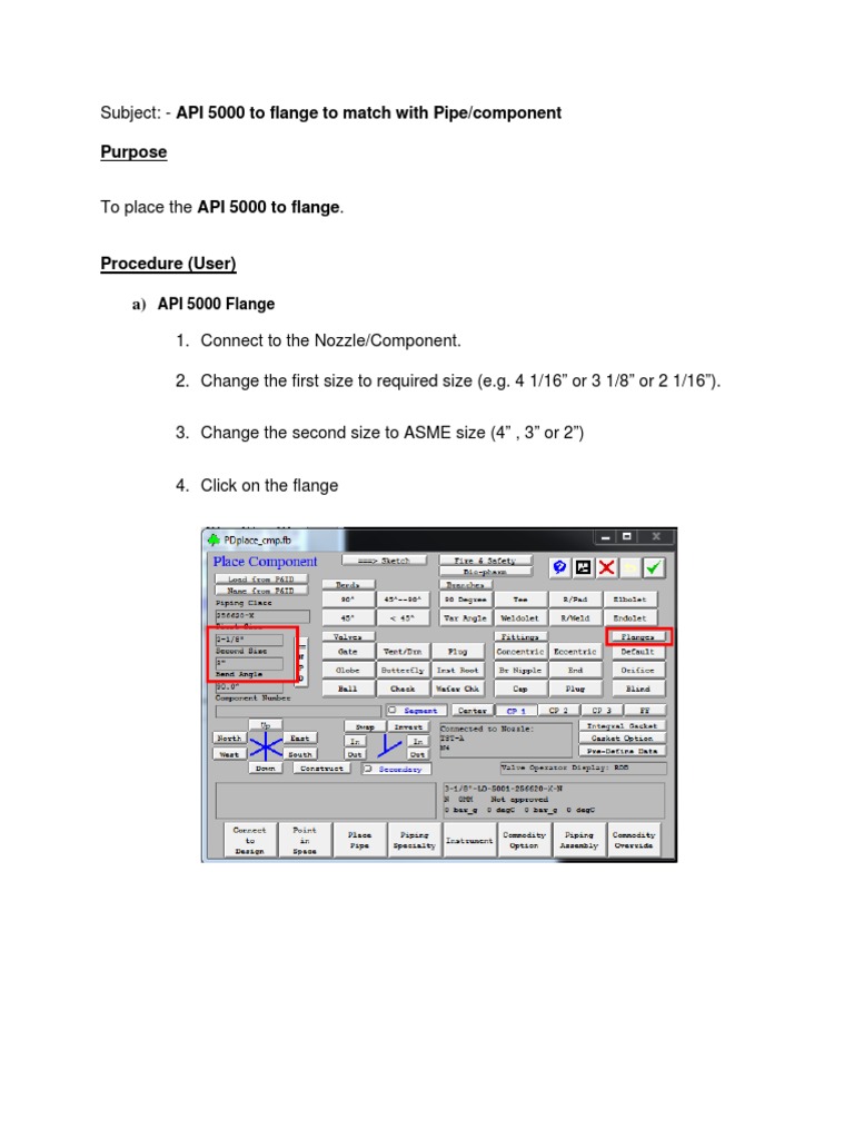 API 5000 Flange Connection Guide | PDF