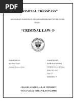 Criminal Tresspass