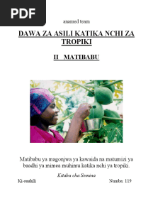 Dawa Za Asili Katika Nchi Za Tropiki