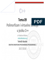 OOP 09 Polimorfizam I Virtuelne Funkcije