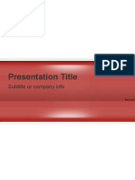 Presentation Title: Subtitle or Company Info