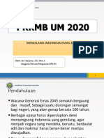 PKKMB UM 2020 Keuniversitasan PPT Menuju Indonesia Emas 2045