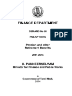 Finance Department: O. Panneerselvam