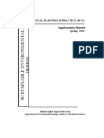 Environmental Planning & Practice (3671) Supplementary Material