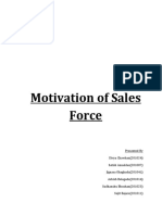 Motivation of Sales Force