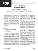 A Memristor As Multi-Bit Memory: Feasibility Analysis: Ori BASS, Alexander FISH, Doron NAVEH