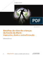 Batalhas de Rima de Crianças Da Favela Da Maré Improviso, Duelo e Autoafirmação PDF