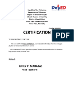 Certification: Jurey P. Maratas